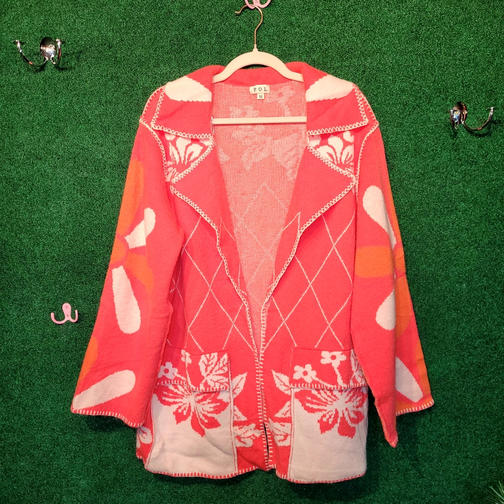 1010 NWOT Pol Open Cardigan